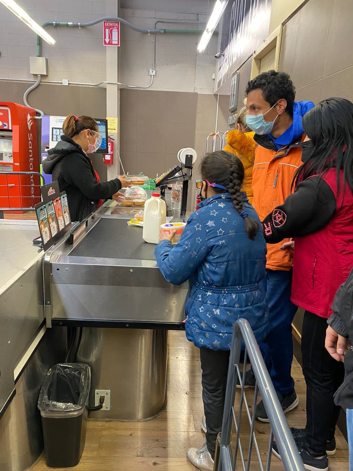 Pago en caja del supermercado