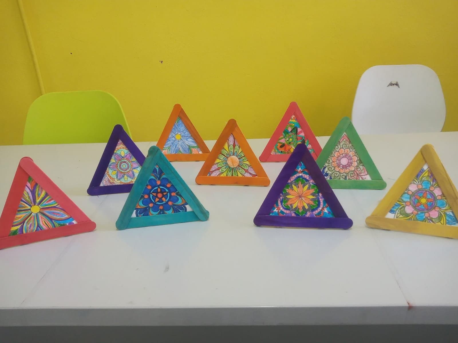 Artesanía con triángulos